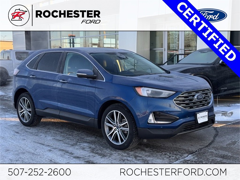 Certified 2022 Ford Edge Titanium w/ Class II Trailer Tow Package image 1