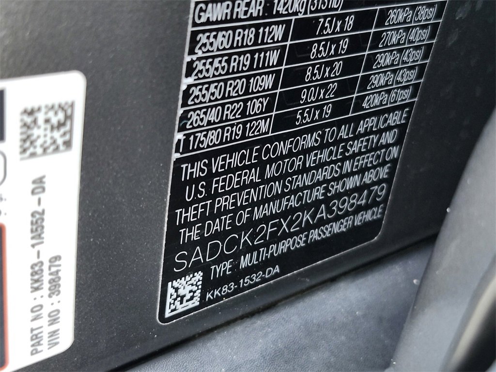 Used 2019 Jaguar F-PACE Prestige image 31