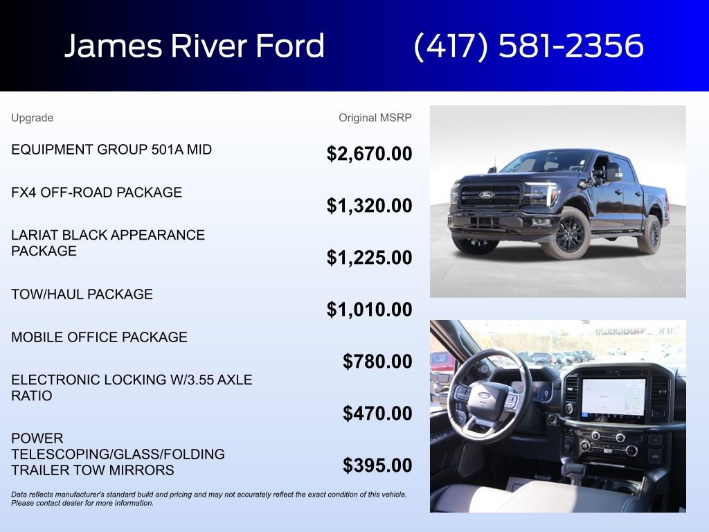 New 2025 Ford F150 Lariat w/ Equipment Group 501A Mid image 5