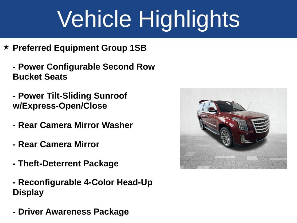 Used 2020 Cadillac Escalade Luxury w/ LPO, Radiant Package RWD image 3