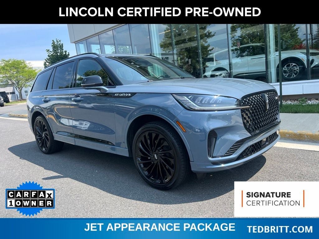Certified 2025 Lincoln Aviator Reserve w/ Jet Appearance Package