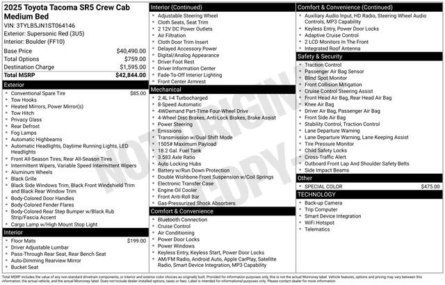 Used 2025 Toyota Tacoma SR5 image 28