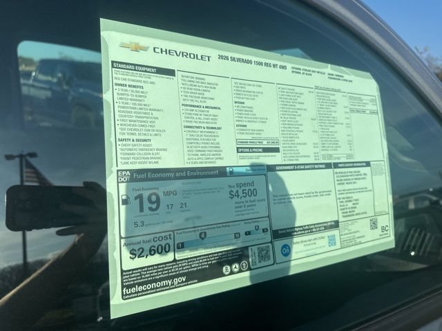 New 2026 Chevrolet Silverado 1500 W/T w/ WT Safety Package AWD/4WD image 32