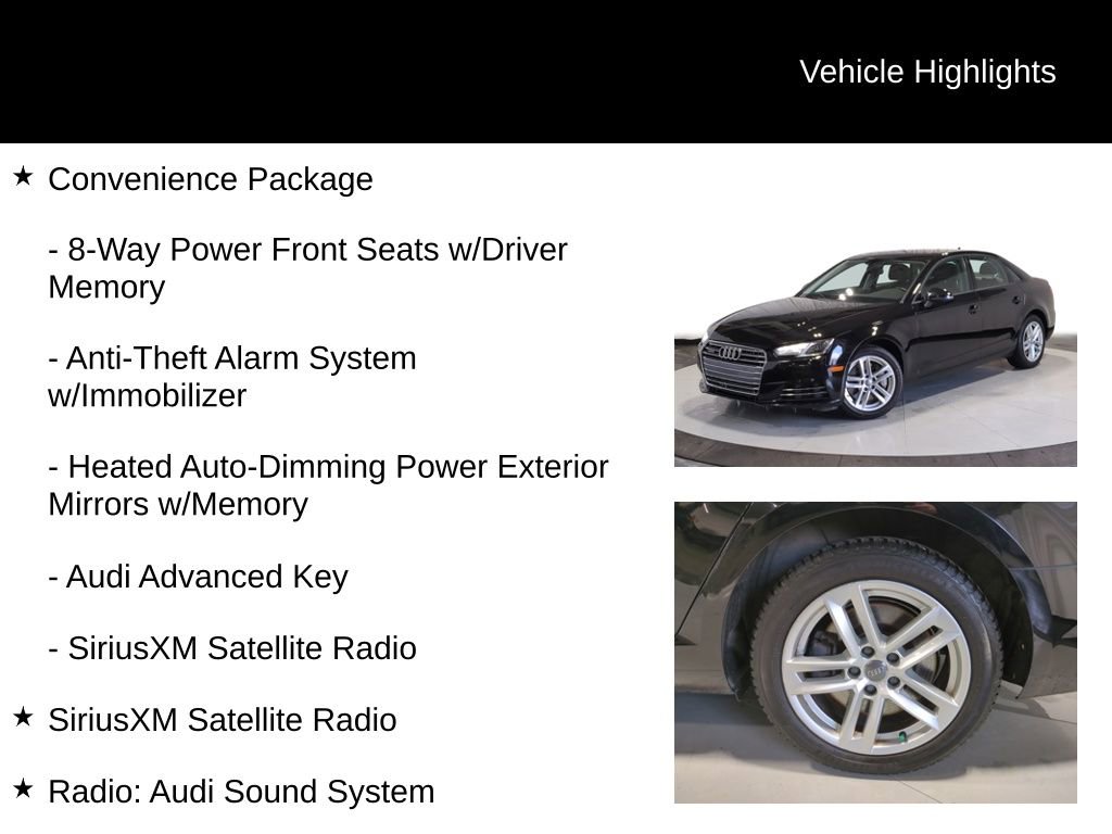 Used 2017 Audi A4 2.0T Premium w/ Convenience Package image 7