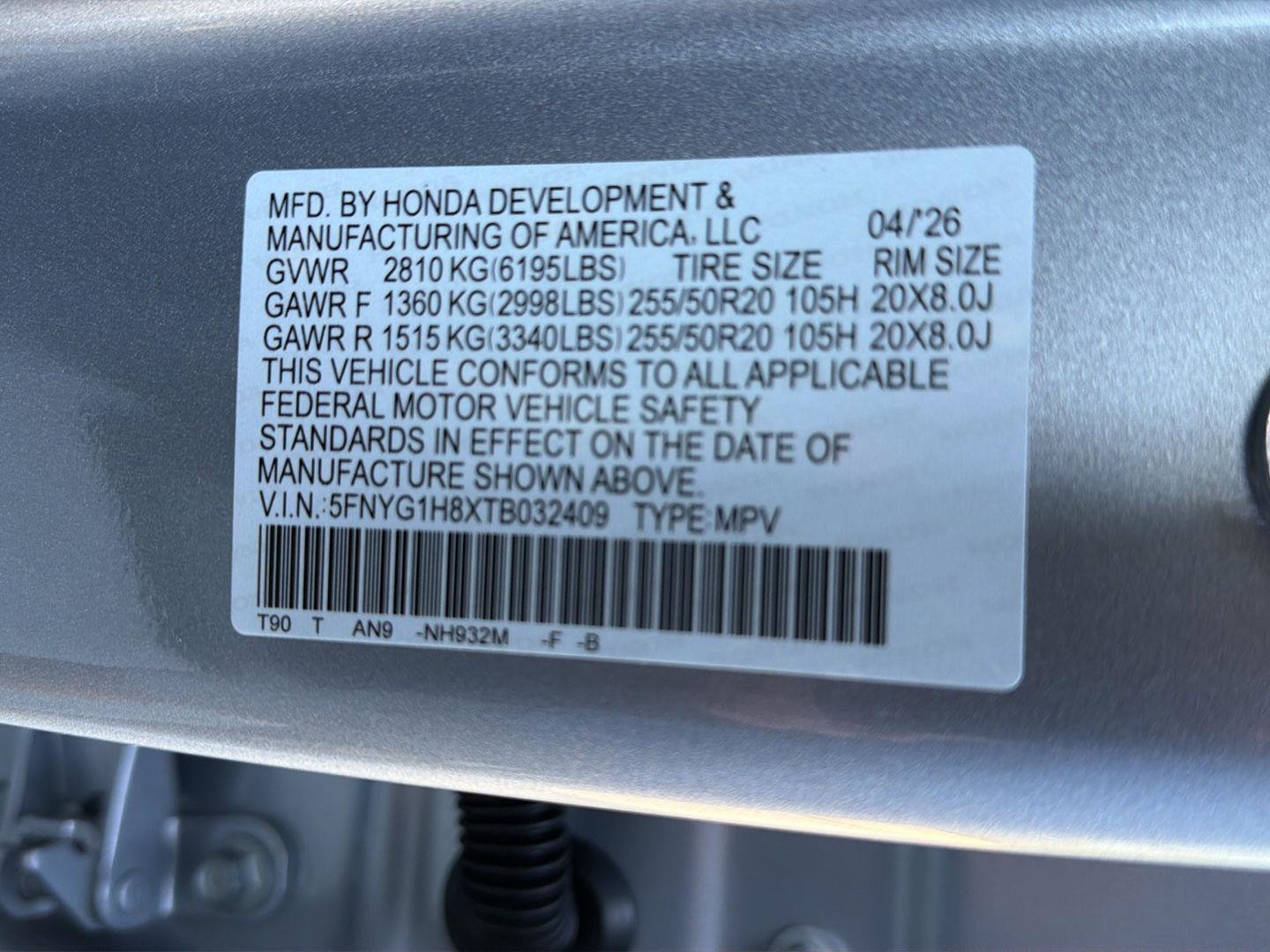 New 2026 Honda Pilot Elite image 39