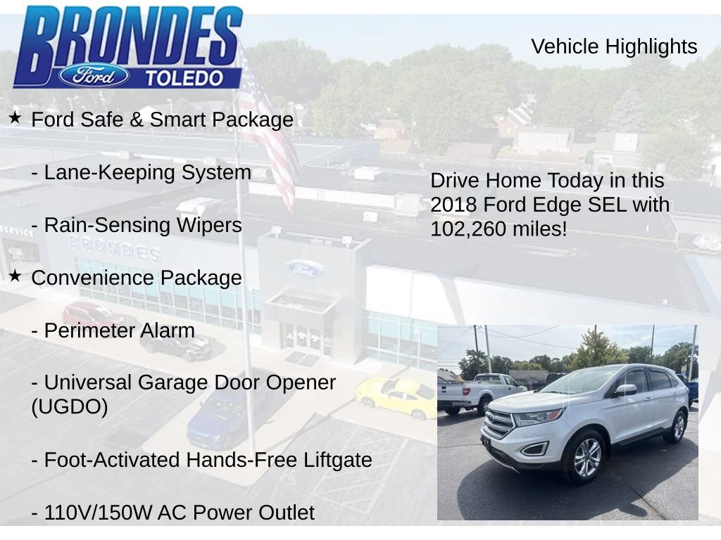Used 2018 Ford Edge SEL w/ Equipment Group 201A AWD/4WD image 12