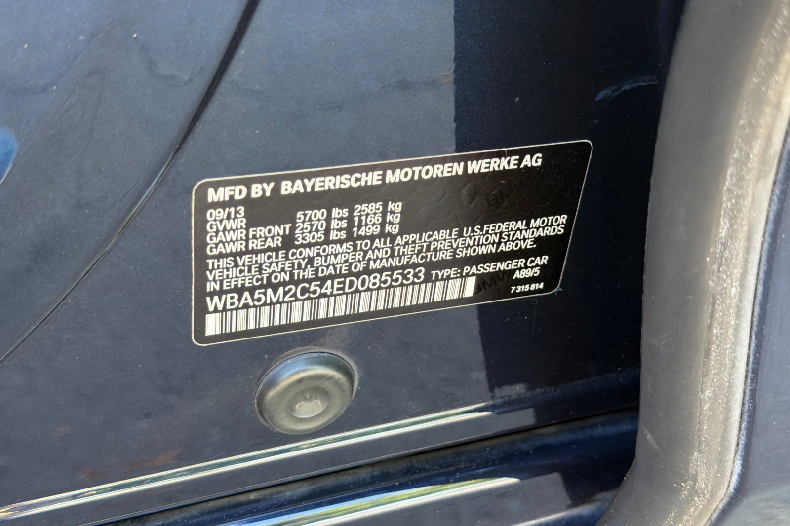 Used 2014 BMW 535i Gran Turismo RWD image 39