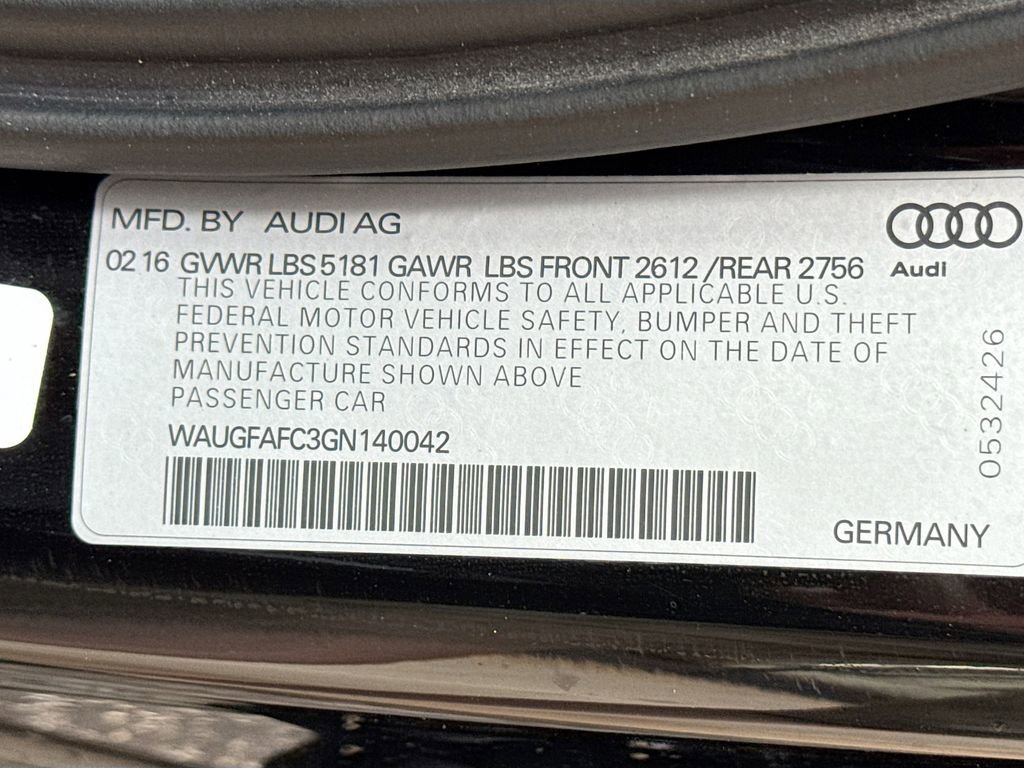 Used 2016 Audi A6 2.0T Premium Plus w/ Premium Plus Package image 36