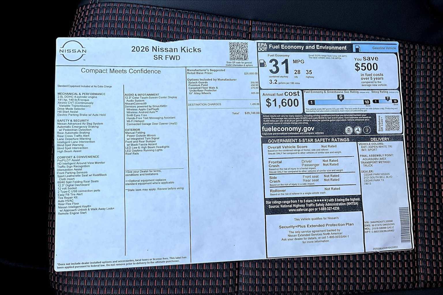 New 2026 Nissan Kicks SR image 21