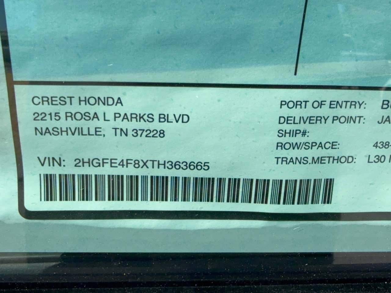 New 2026 Honda Civic Sport Touring image 31