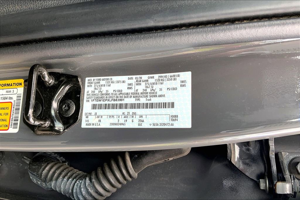 Used 2020 Ford F150 XLT w/ Equipment Group 302A Luxury image 29