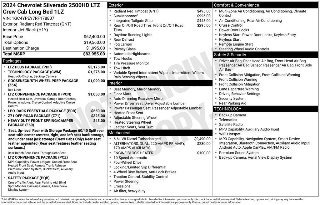 Used 2024 Chevrolet Silverado 2500 LTZ w/ LTZ Plus Package image 49