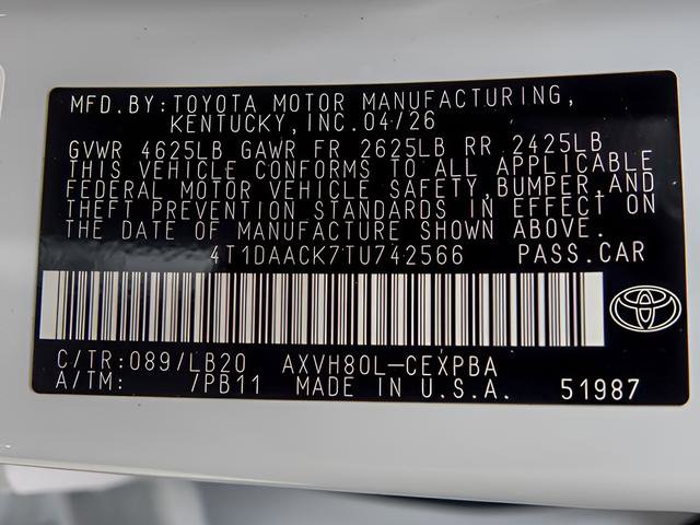 New 2026 Toyota Camry XSE FWD image 25
