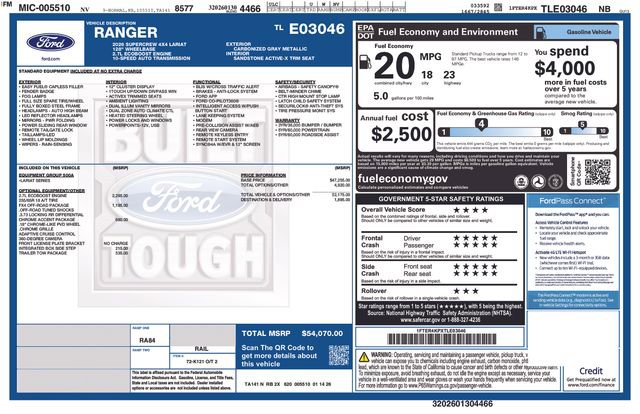 New 2026 Ford Ranger Lariat w/ FX4 Off-Road Package image 17