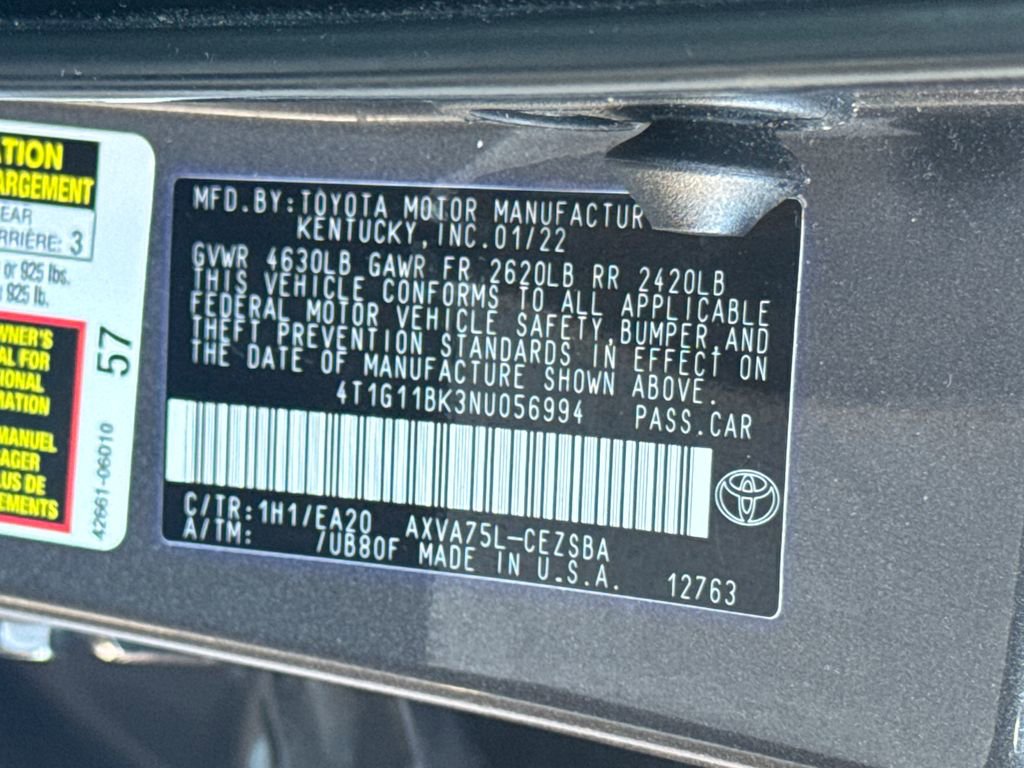 Used 2022 Toyota Camry SE w/ Cold Weather Package AWD/4WD image 47