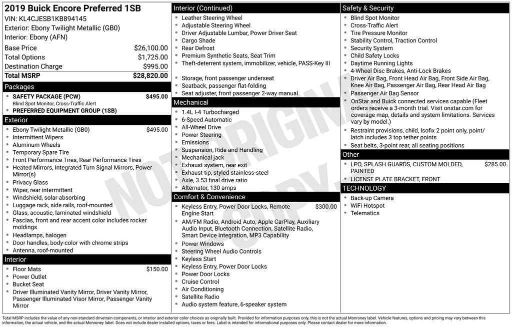 Used 2019 Buick Encore Preferred w/ Safety Package image 5