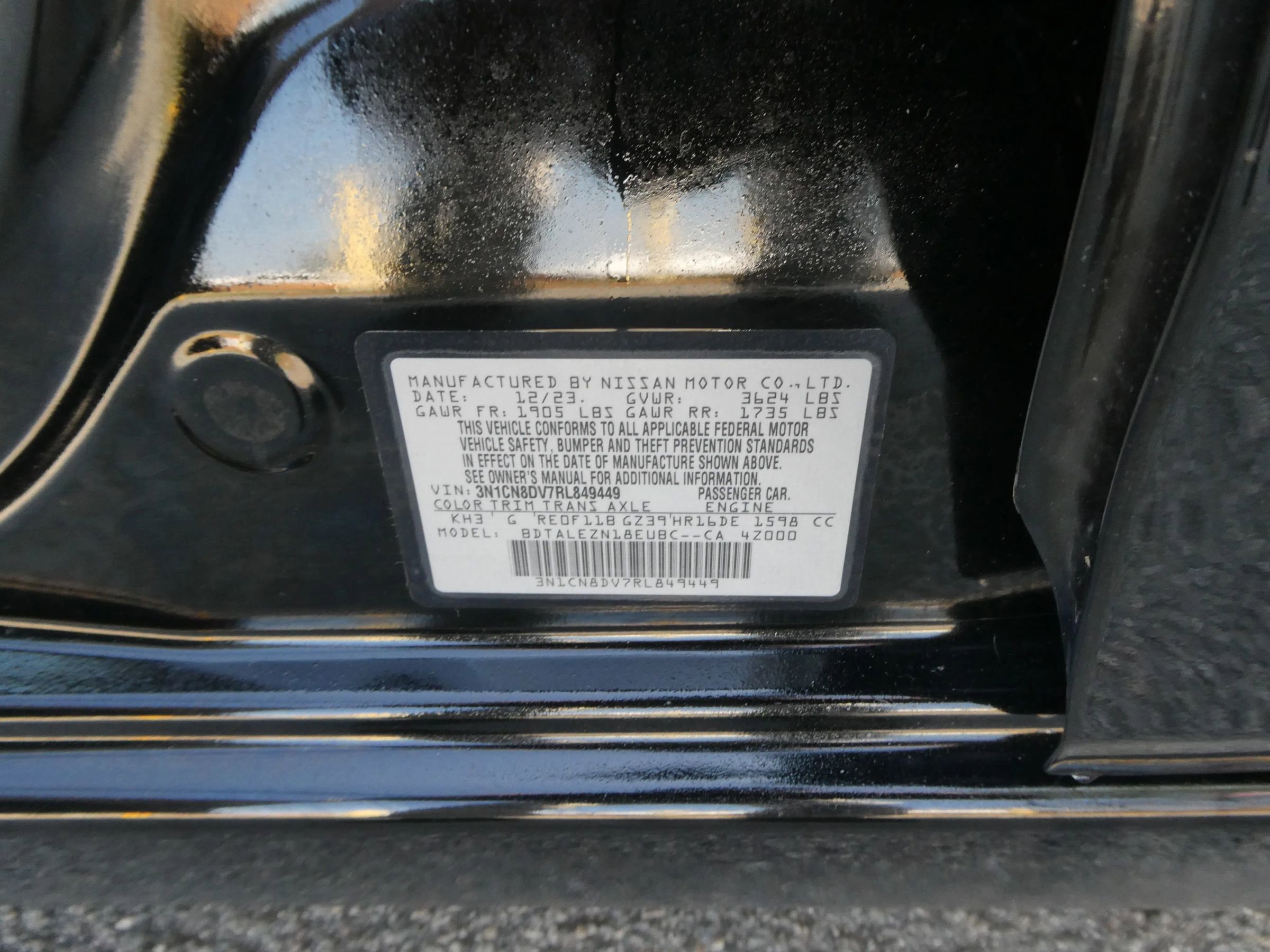 Used 2024 Nissan Versa S w/ S Plus Package image 10