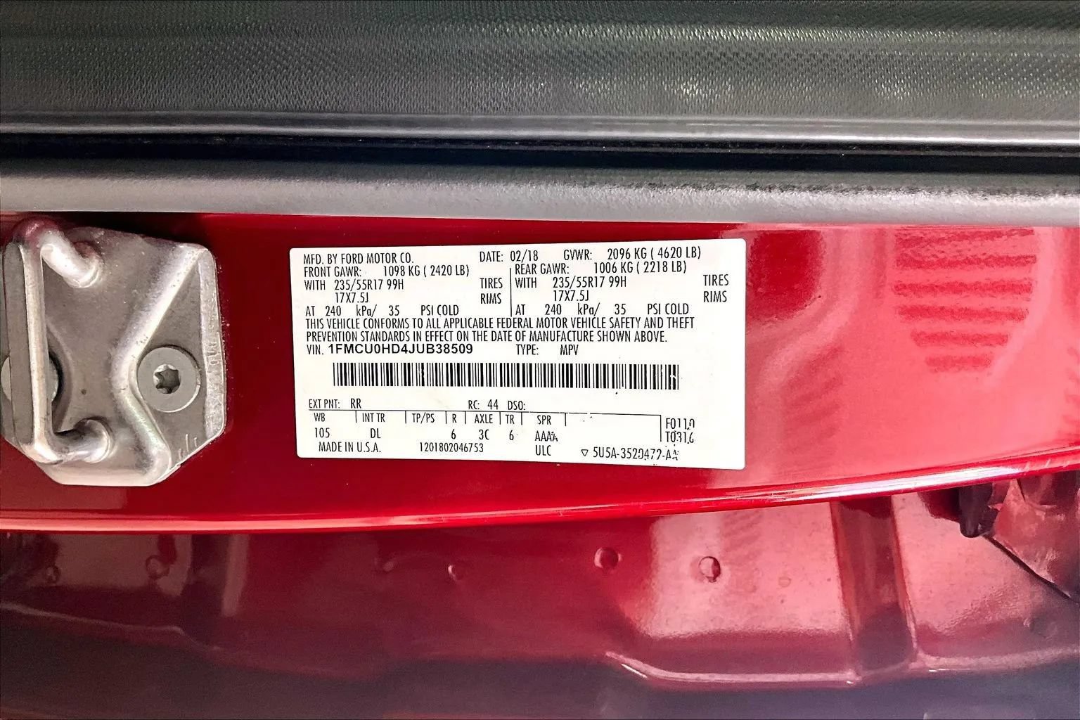 Used 2018 Ford Escape SEL FWD image 16
