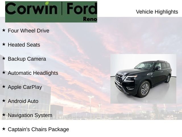 Used 2022 Nissan Armada SL w/ Captain's Chairs Package image 7