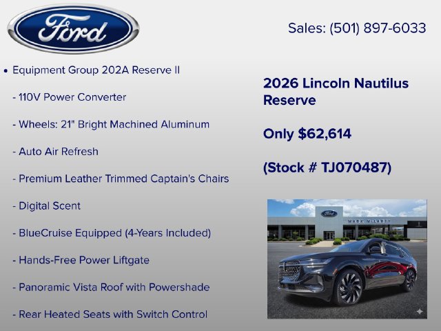 New 2026 Lincoln Nautilus Reserve AWD/4WD image 6