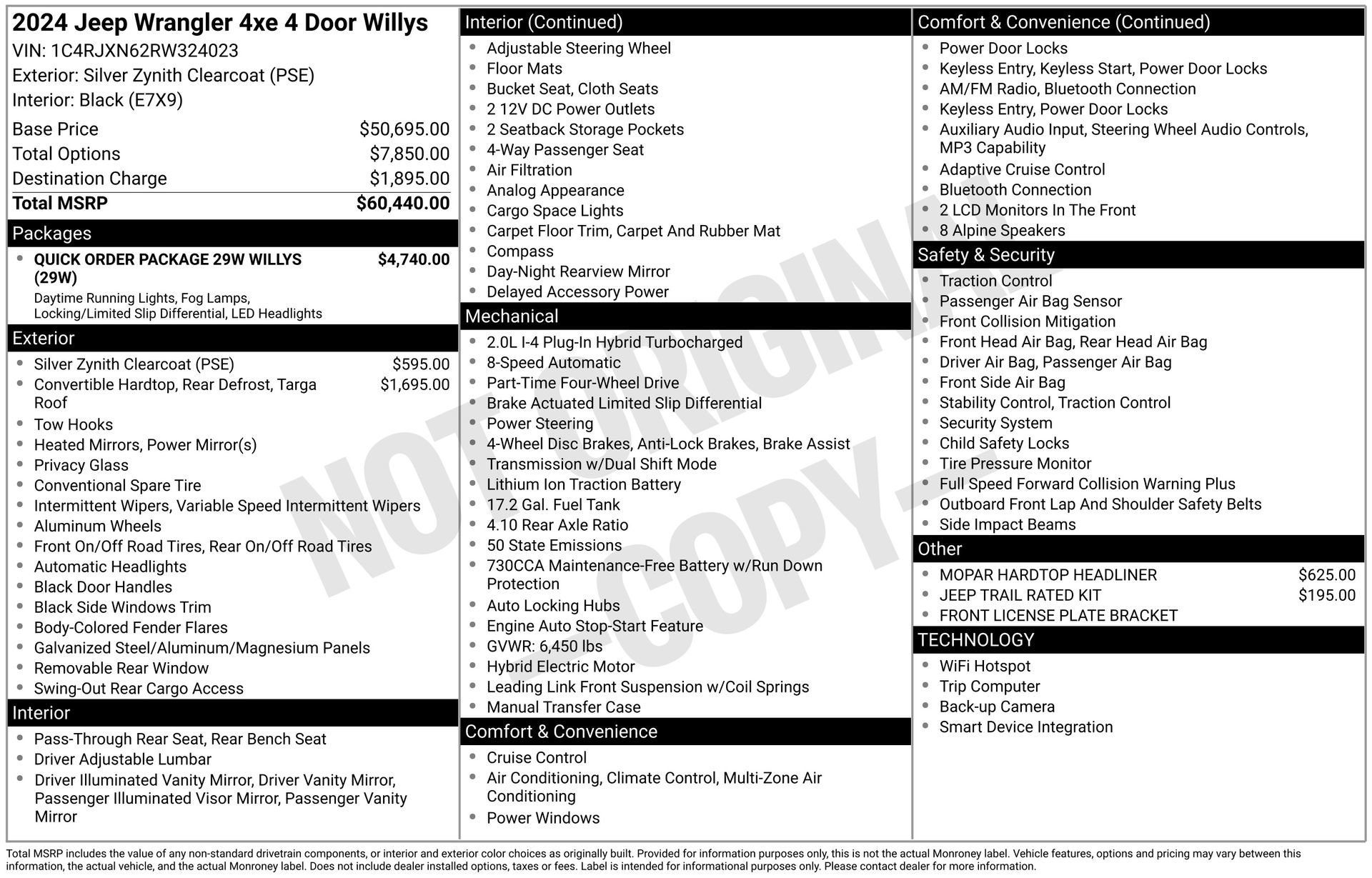 Used 2024 Jeep Wrangler Willys 4xe image 4