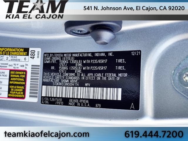 Used 2022 Toyota Sienna LE FWD image 34