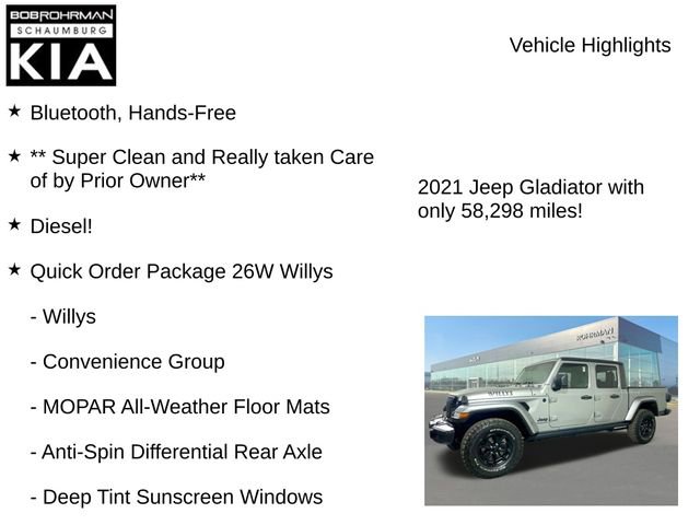 Used 2021 Jeep Gladiator Willys image 8