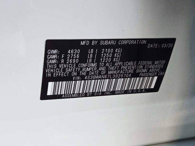 Used 2020 Subaru Legacy Limited w/ Popular Package #2 image 35