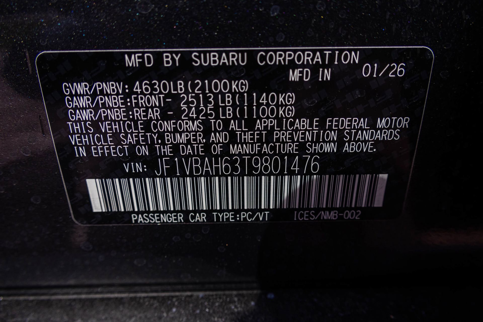 New 2026 Subaru WRX Premium image 42