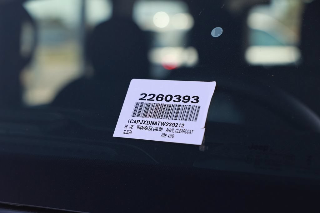New 2026 Jeep Wrangler Unlimited Sport AWD/4WD image 37