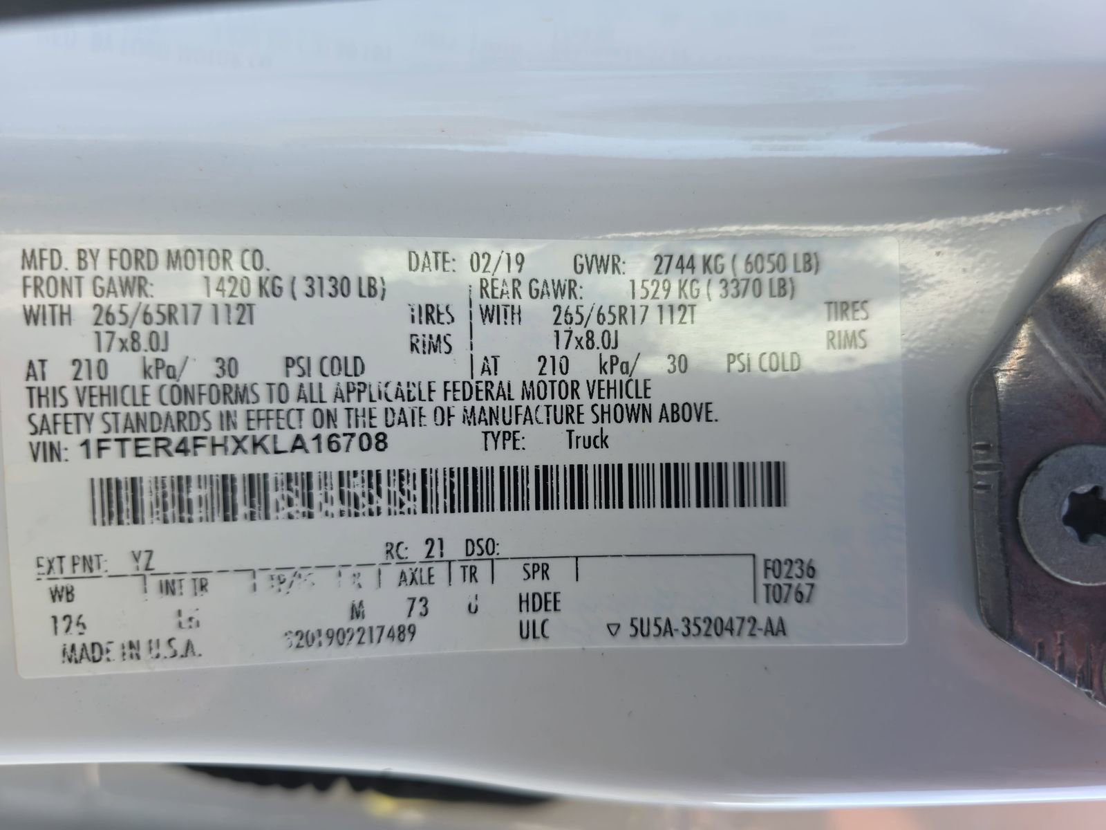 Used 2019 Ford Ranger XLT w/ FX4 Off-Road Package image 33