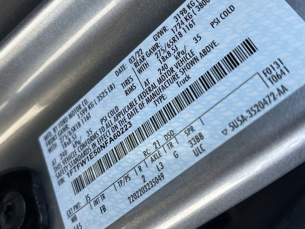 Used 2022 Ford F150 XLT w/ Equipment Group 302A High image 35