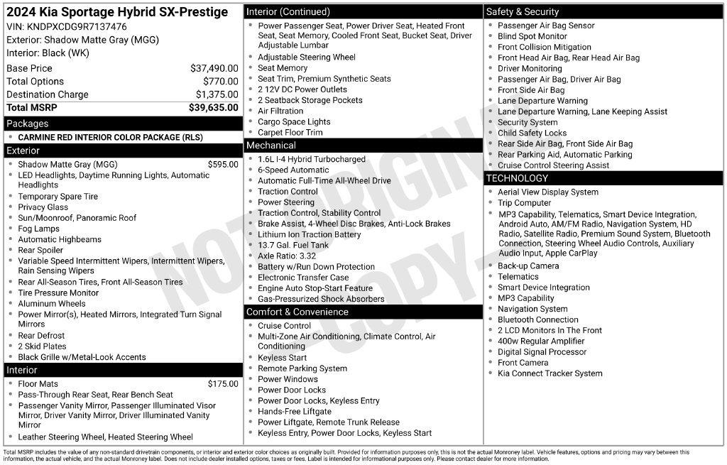Used 2024 Kia Sportage SX Prestige AWD/4WD image 2