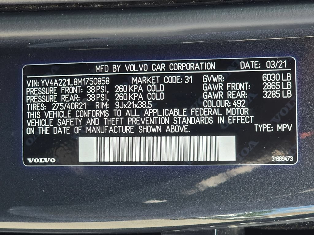 Used 2021 Volvo XC90 T6 Inscription AWD/4WD image 54