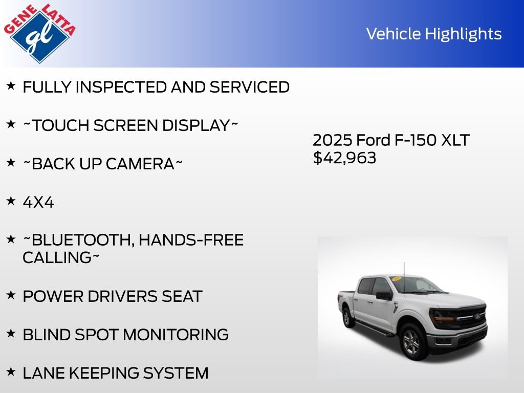 Used 2025 Ford F150 XLT w/ Equipment Group 301A Standard AWD/4WD image 29