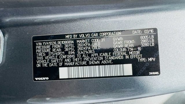 Used 2016 Volvo XC90 T5 Inscription w/ Vision Package AWD/4WD image 37