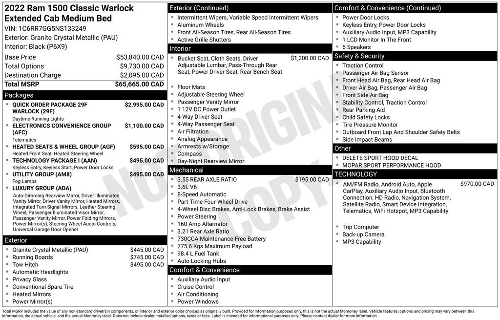 Used 2022 RAM 1500 Classic Warlock image 13