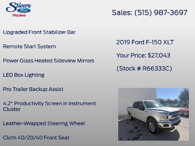 Used 2019 Ford F150 XLT w/ Equipment Group 302A Luxury AWD/4WD image 34