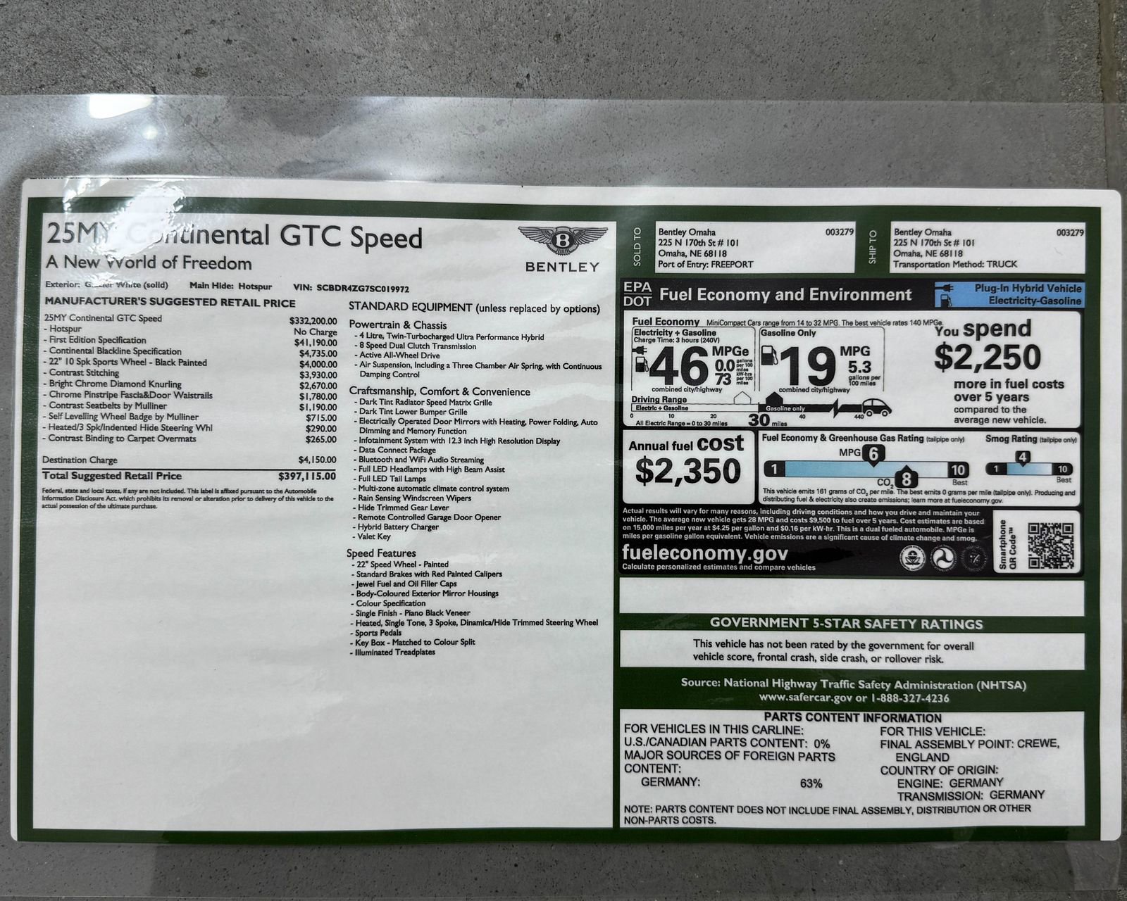 New 2025 Bentley Continental GT Speed image 53