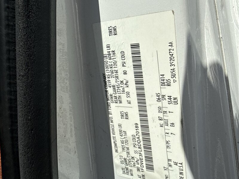Used 2013 Ford E-350 and Econoline 350 Super Duty w/ Class I Trailer Tow Pkg RWD image 14
