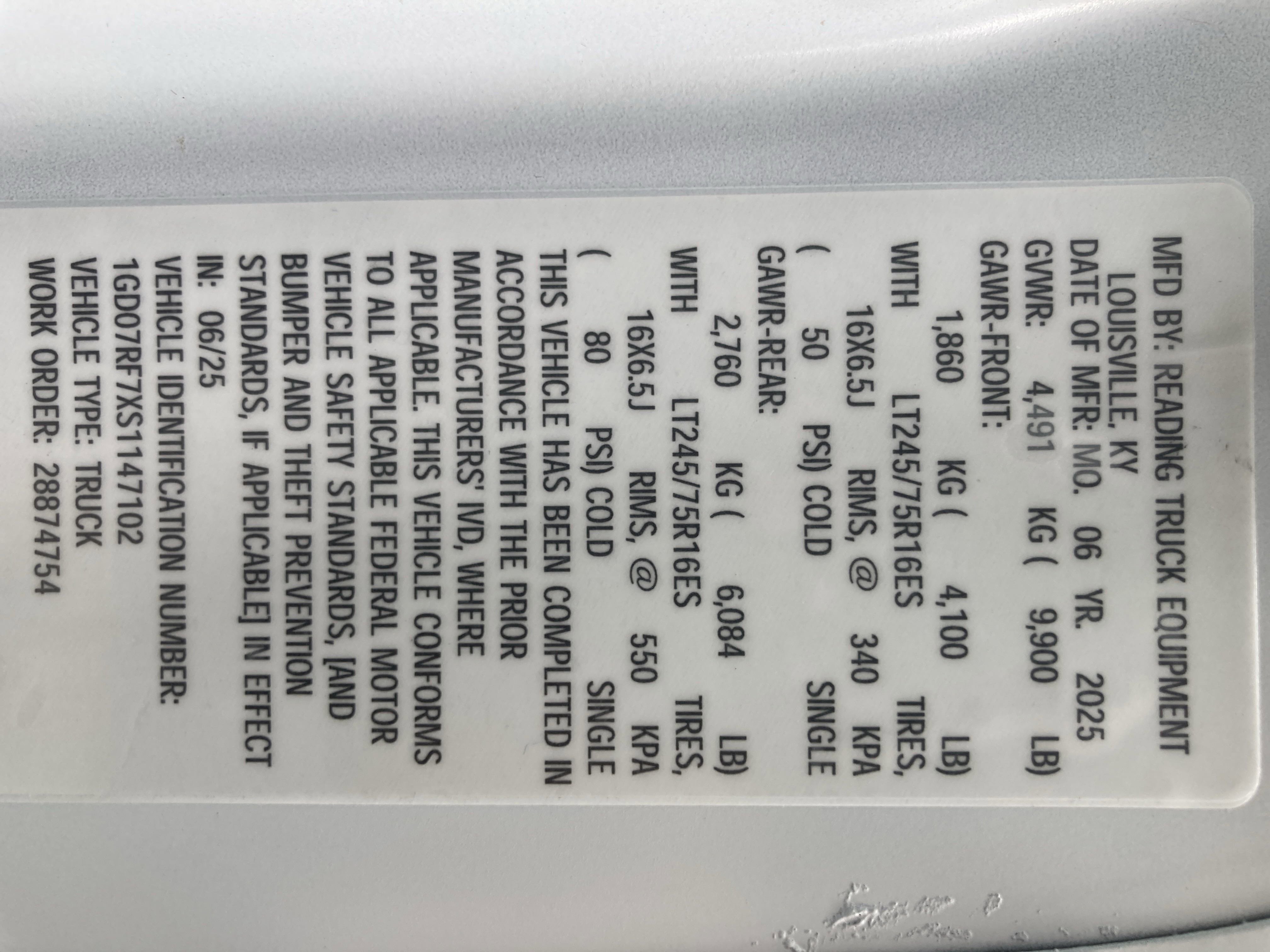 New 2025 GMC Savana 3500 w/ Power Convenience Package image 47