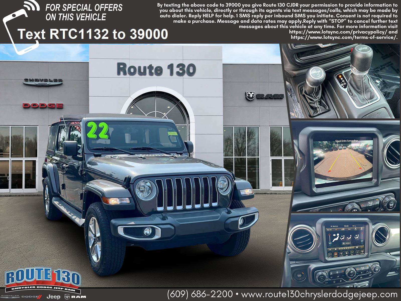 Used 2022 Jeep Wrangler Unlimited Sahara w/ Cold Weather Group AWD/4WD image 1