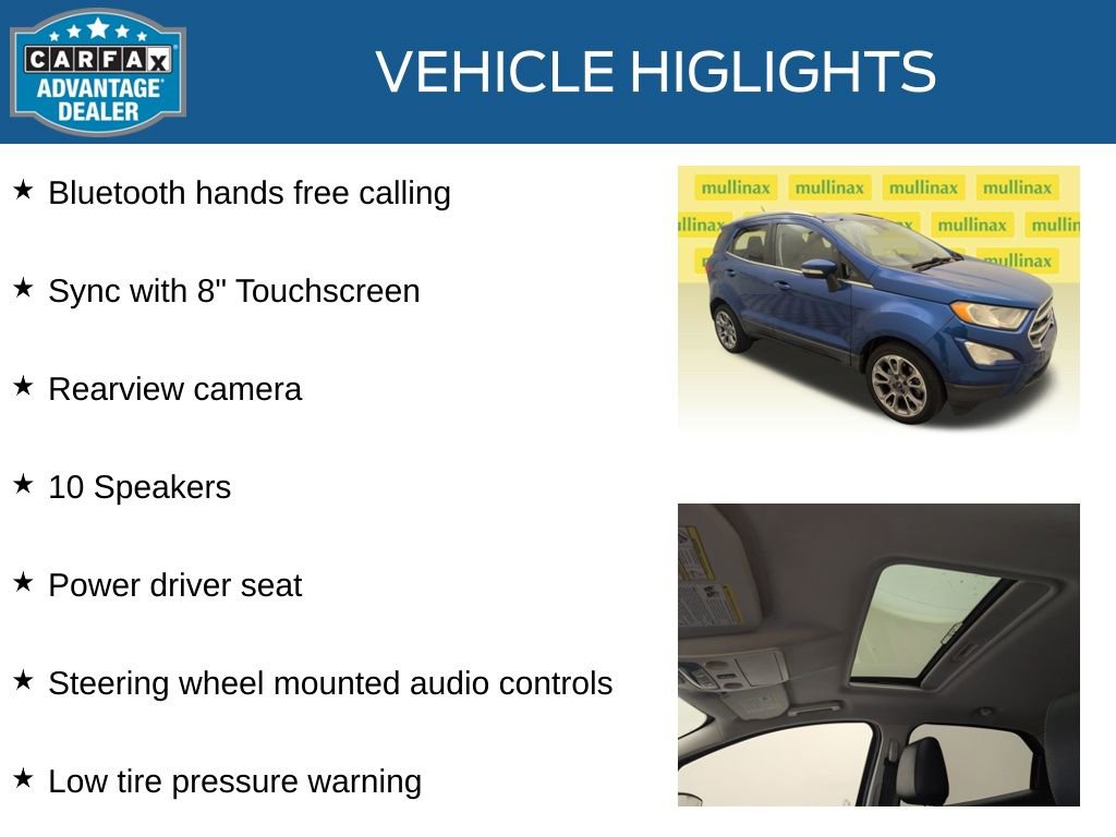 Used 2018 Ford EcoSport Titanium FWD image 21