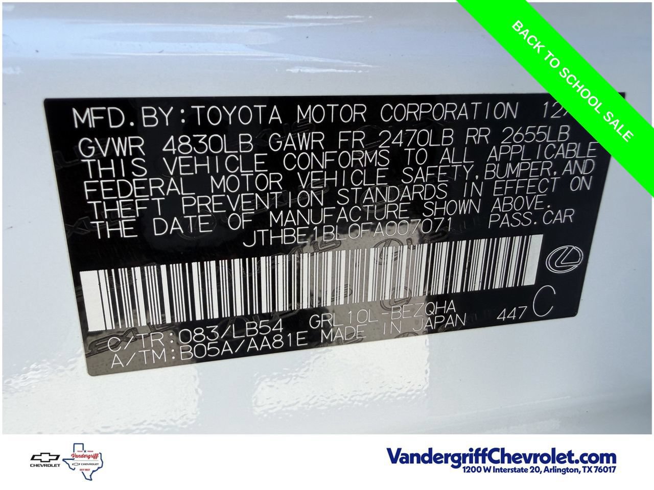 Used 2015 Lexus GS 350 w/ F Sport Package RWD image 29