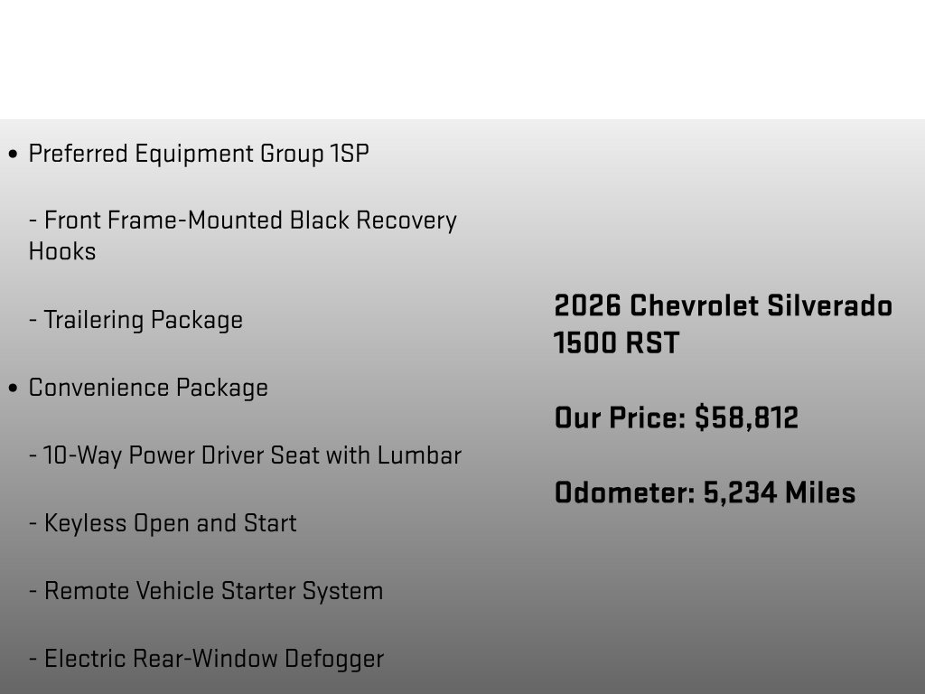 Used 2026 Chevrolet Silverado 1500 RST AWD/4WD image 30
