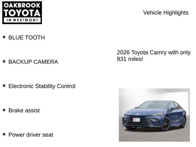 Certified 2026 Toyota Camry SE FWD image 6