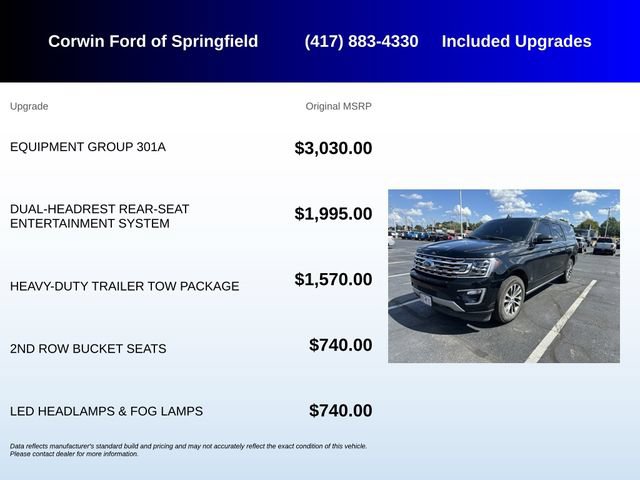 Used 2018 Ford Expedition Max Limited w/ Equipment Group 301A AWD/4WD image 5