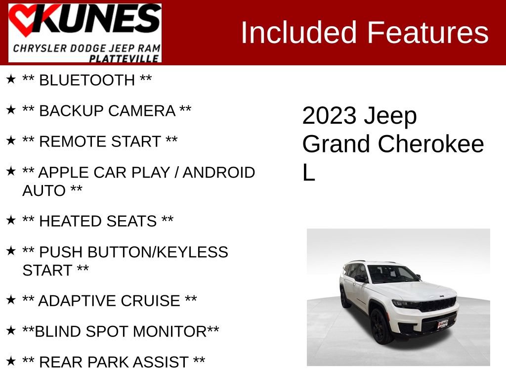 Used 2023 Jeep Grand Cherokee L Laredo image 2