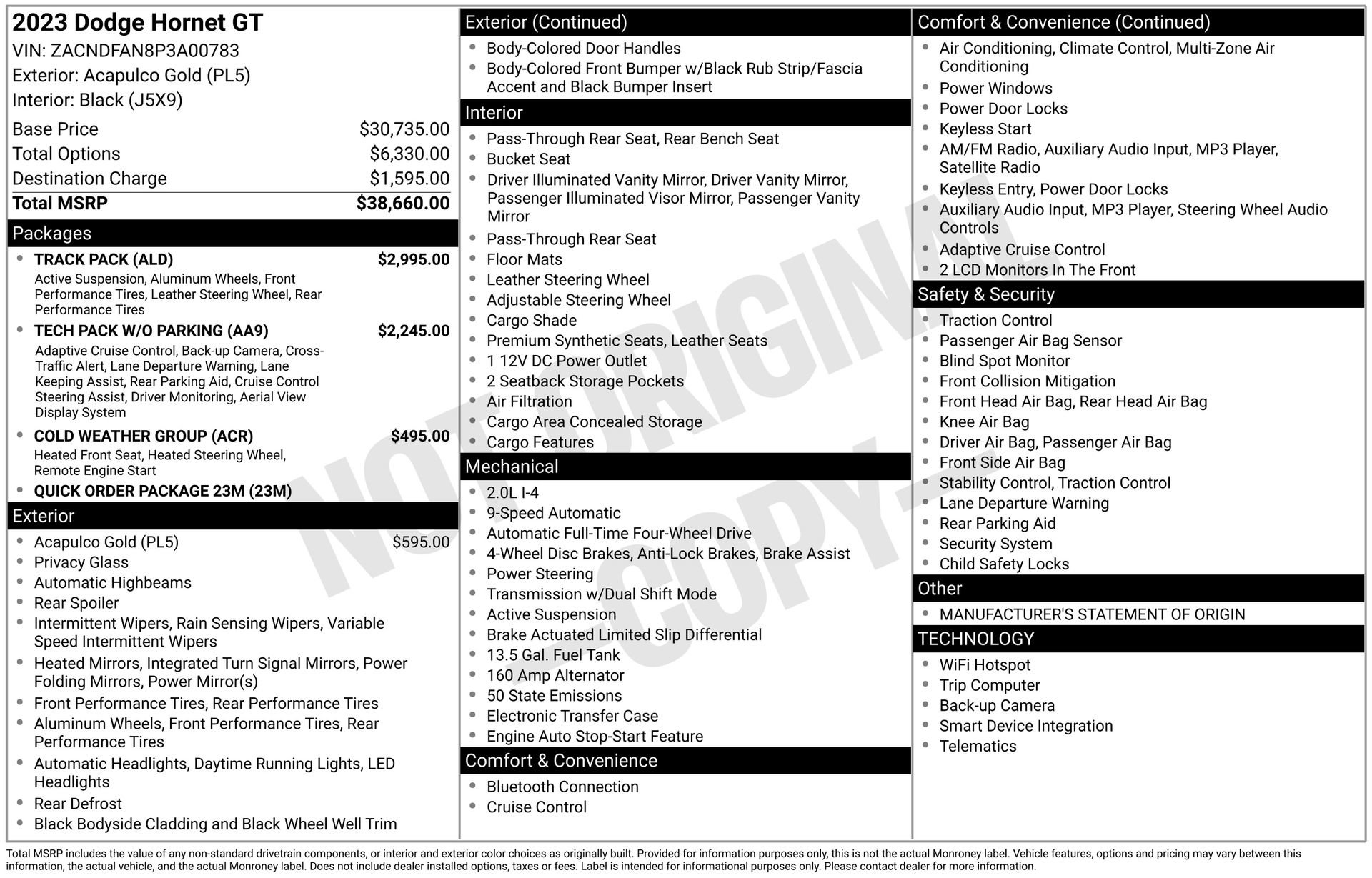 Used 2023 Dodge Hornet GT w/ Track Pack image 46