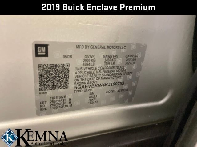 Used 2019 Buick Enclave Premium w/ Experience Buick Package image 34